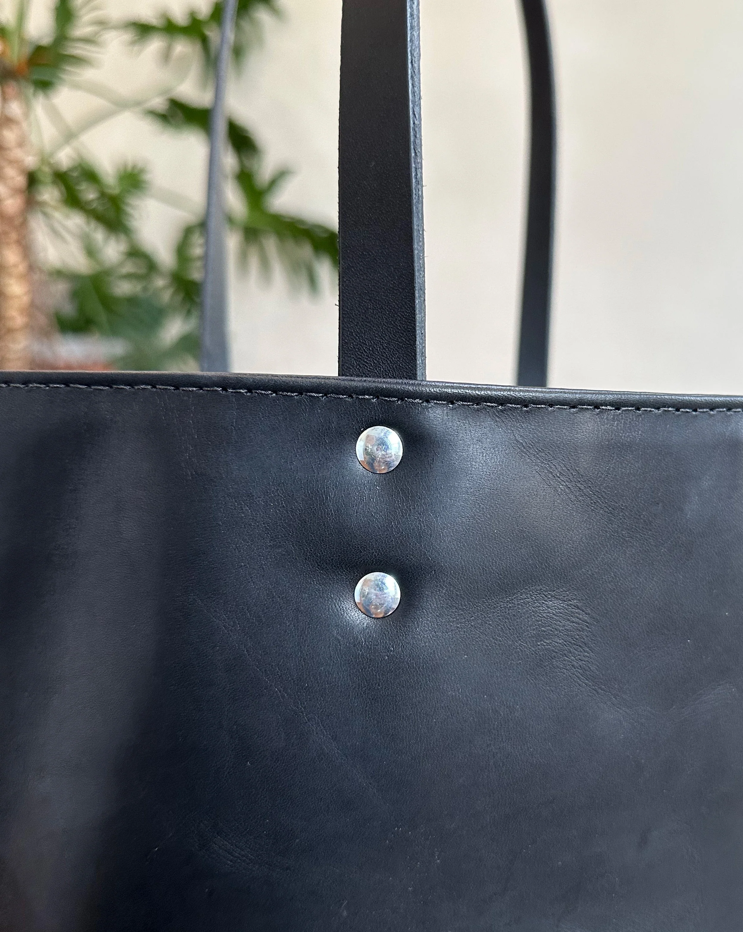 All Leather Tote - Black - Image 8