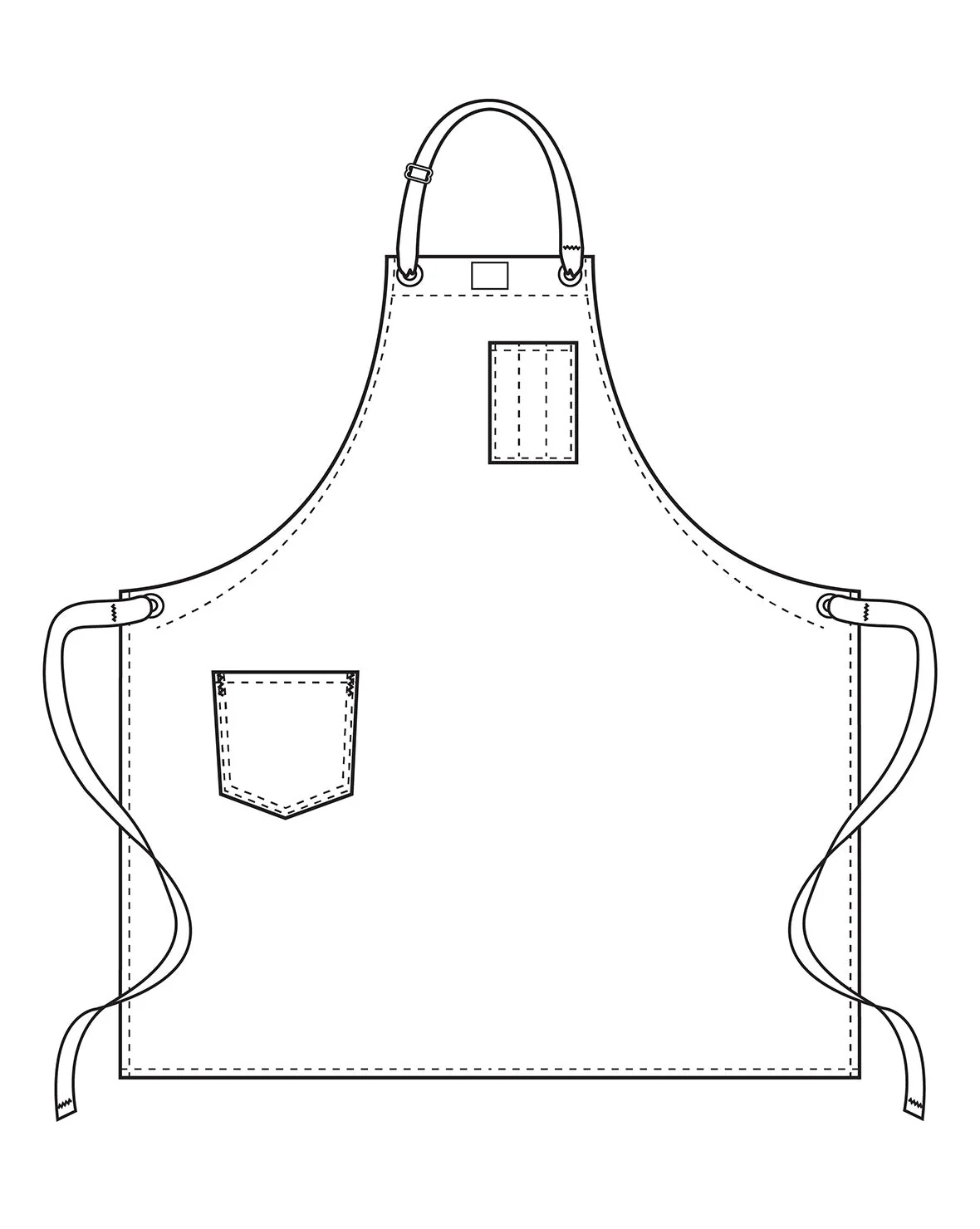 Chef & Cooking Apron w/ Cotton Strap - SALE - Image 4