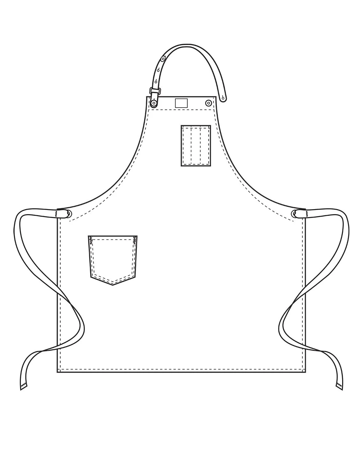 Chef & Cooking Apron w/ Removable Leather Strap - SALE - Image 3