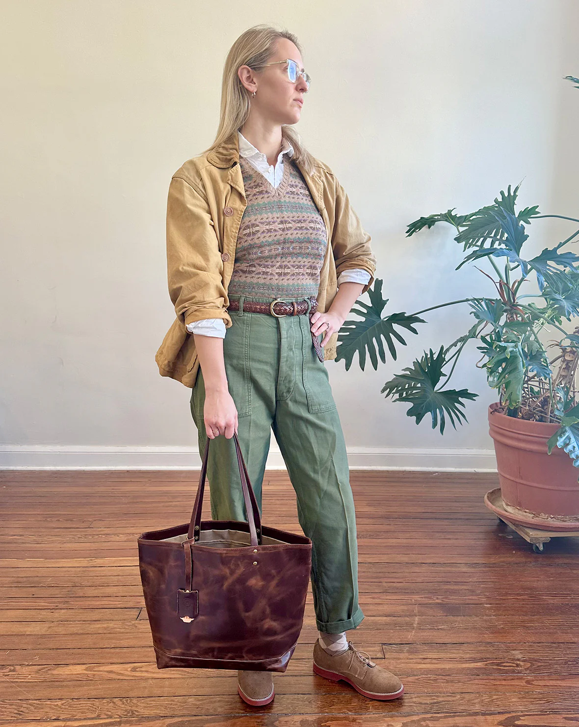 All Leather Tote - Image 3