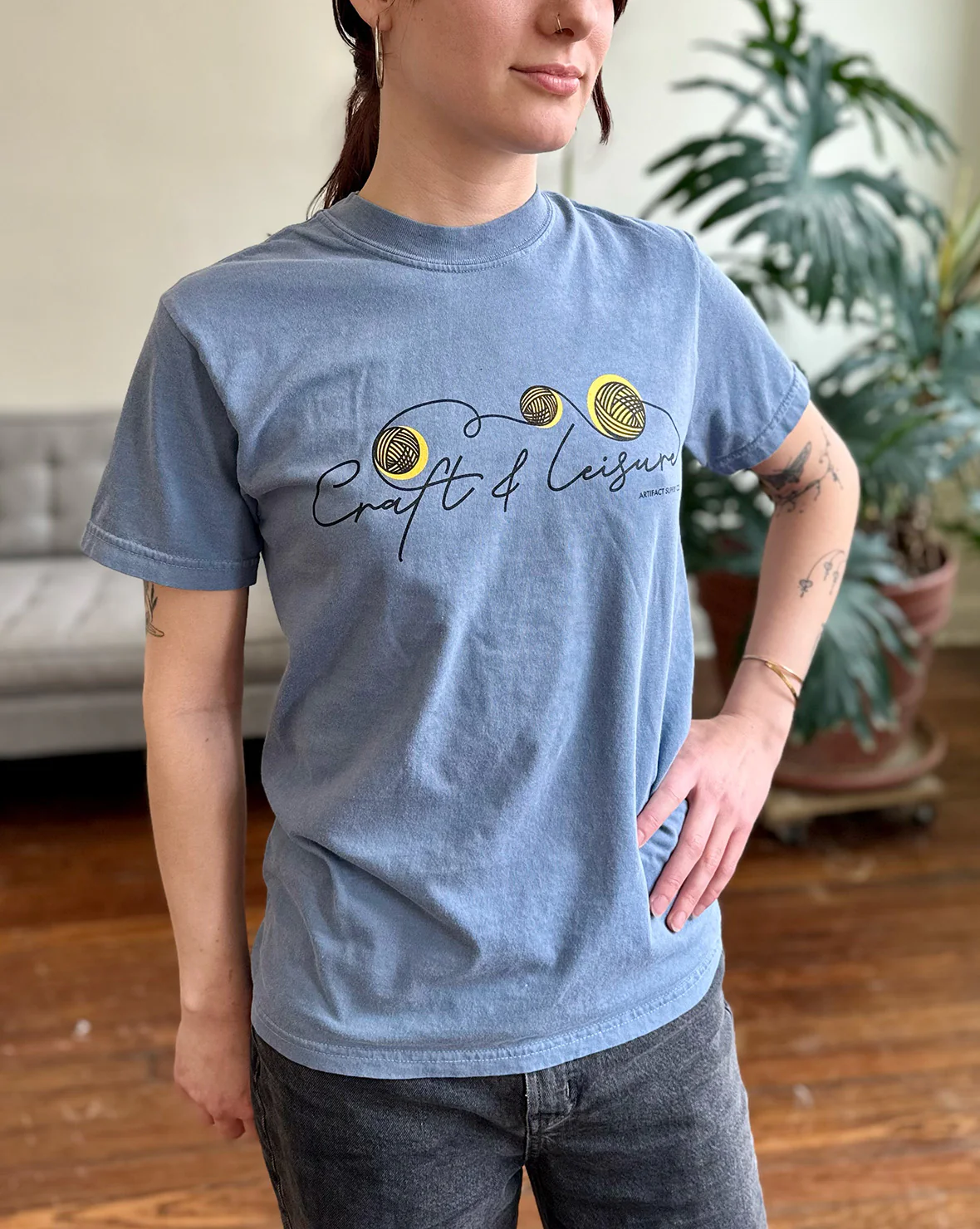 Craft & Leisure Garment Dyed T-Shirt - Image 3