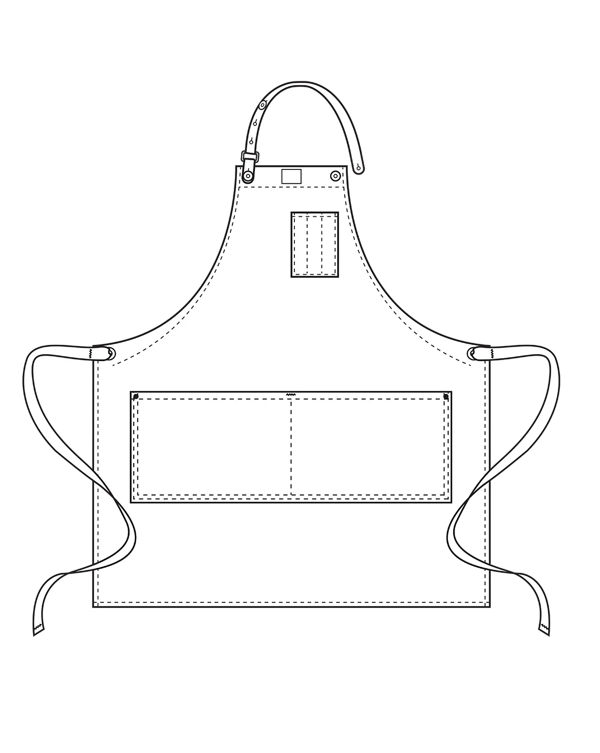 Grill Apron in Black Waxed Canvas - SALE - Image 3