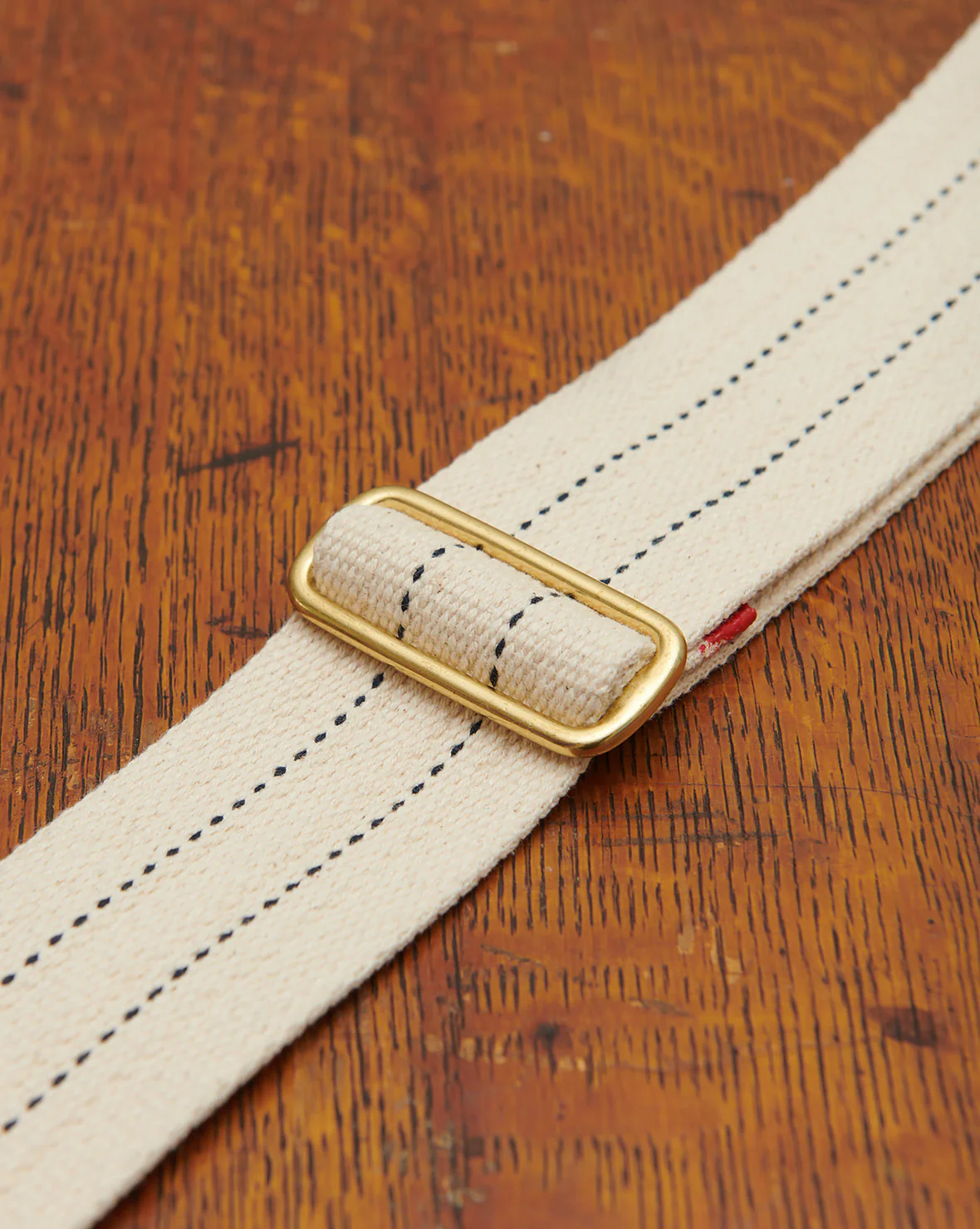 Guitar Strap in Woven Cotton & Leather - Image 8