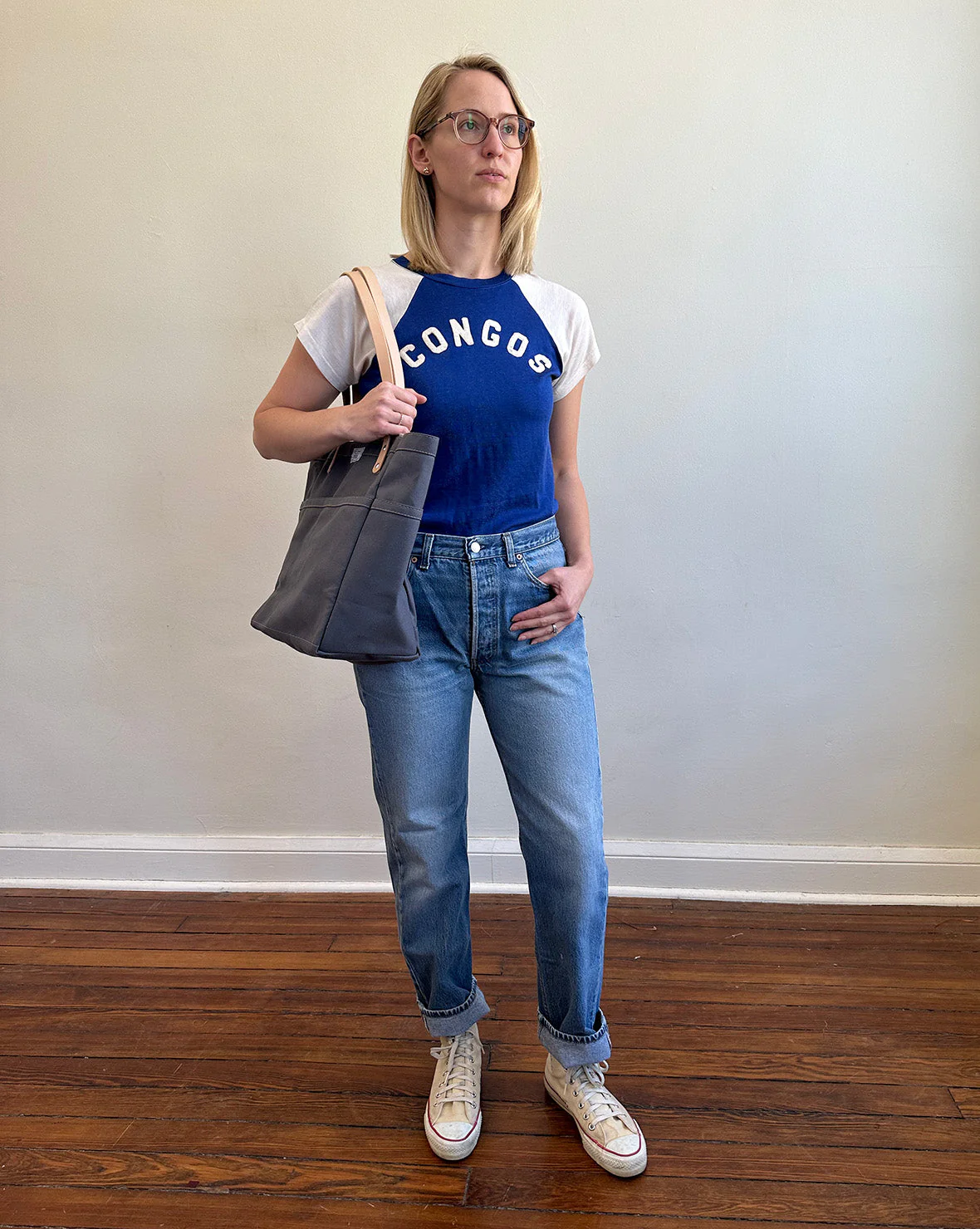 Knitting & Crochet Project Tote Bag in Waxed Canvas - Image 6