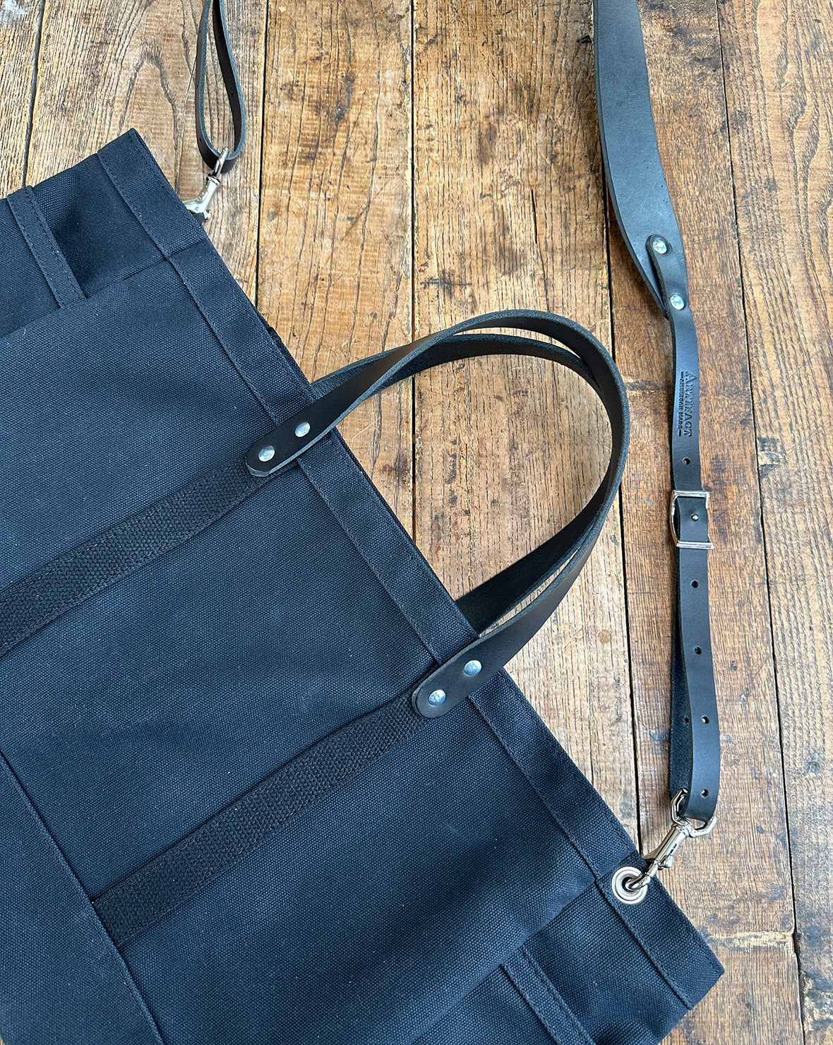 Large Project Tote Bag in Waxed Canvas - Image 13
