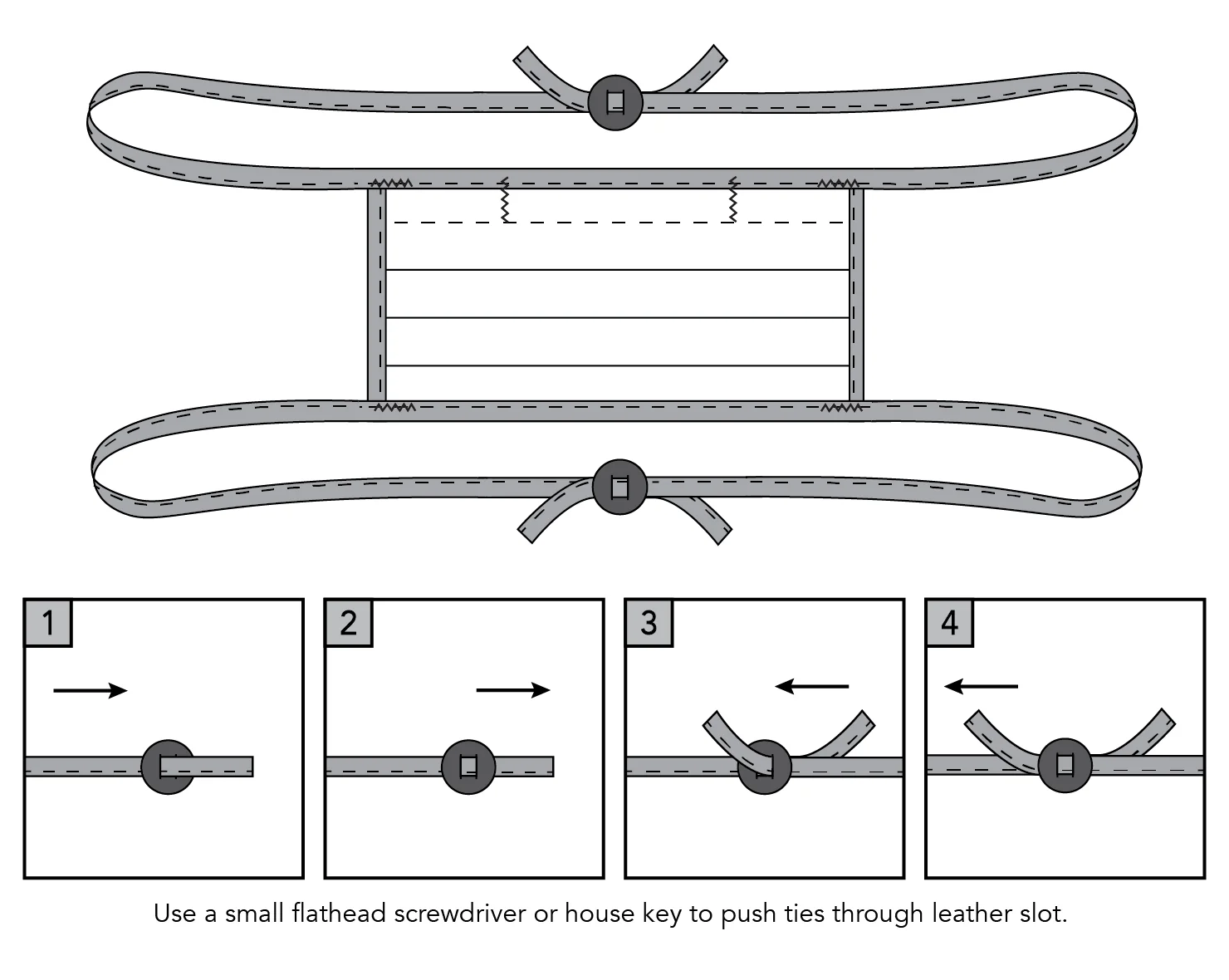 Leather Sliders For Mask Ties 6-Pack - Image 6