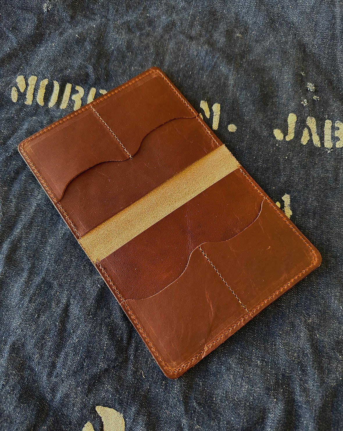 Passport Wallet in Harness Leather - Image 3