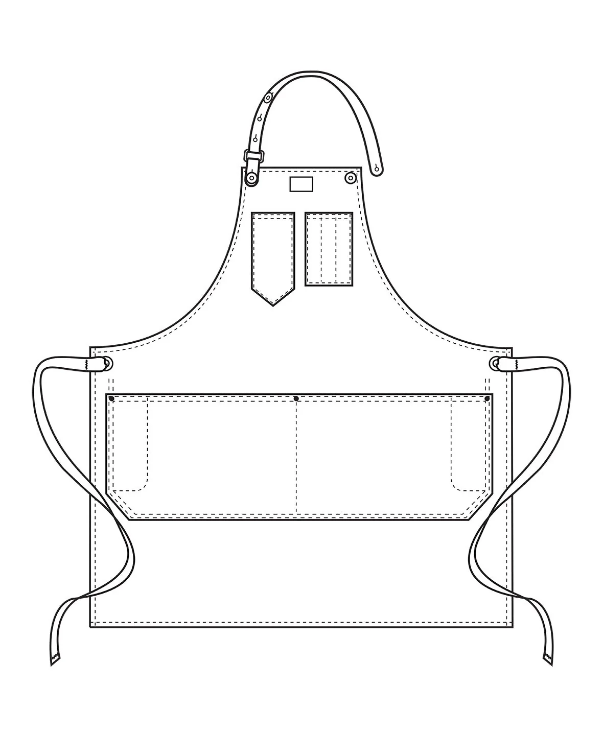 Luthier Workshop Apron w/ Removable Leather Strap - Image 10