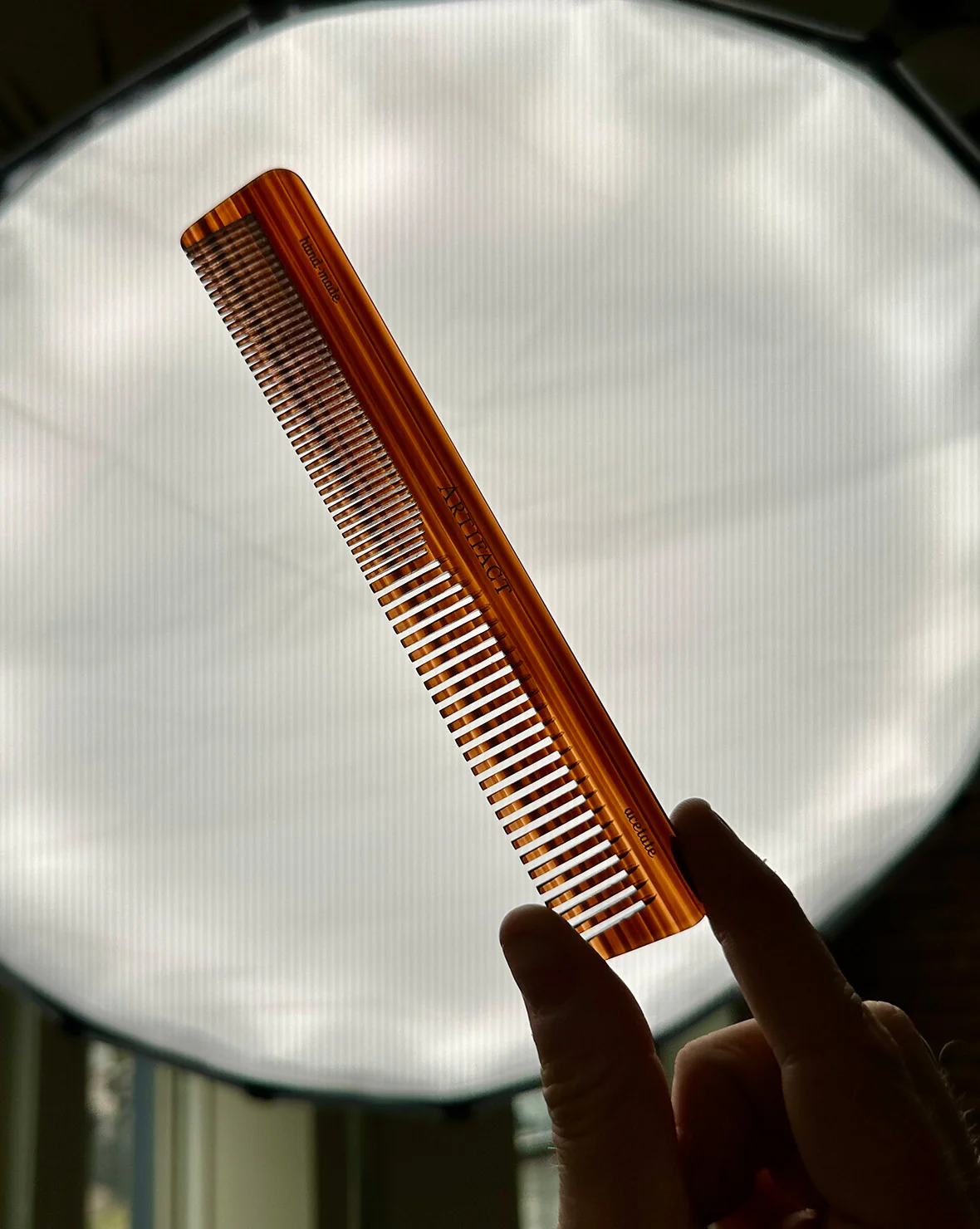 Tortoise Shell Comb w/ Leather Snap Case - Image 7