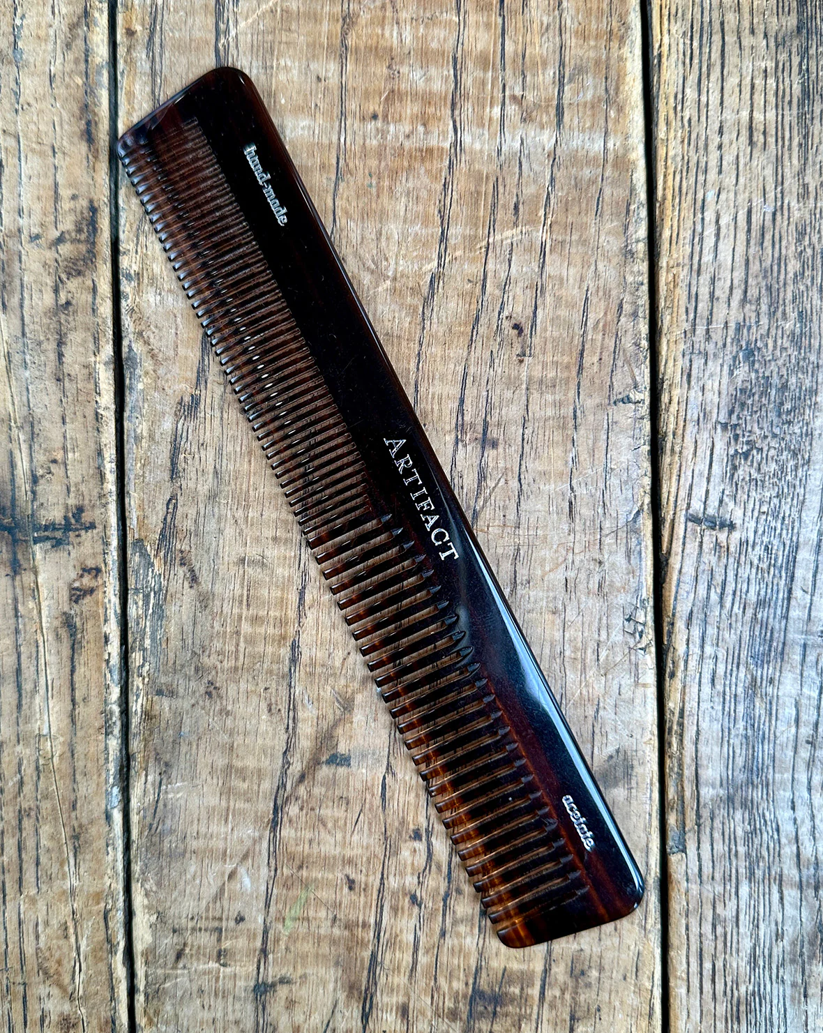 Tortoise Shell Comb w/ Leather Snap Case - Image 9