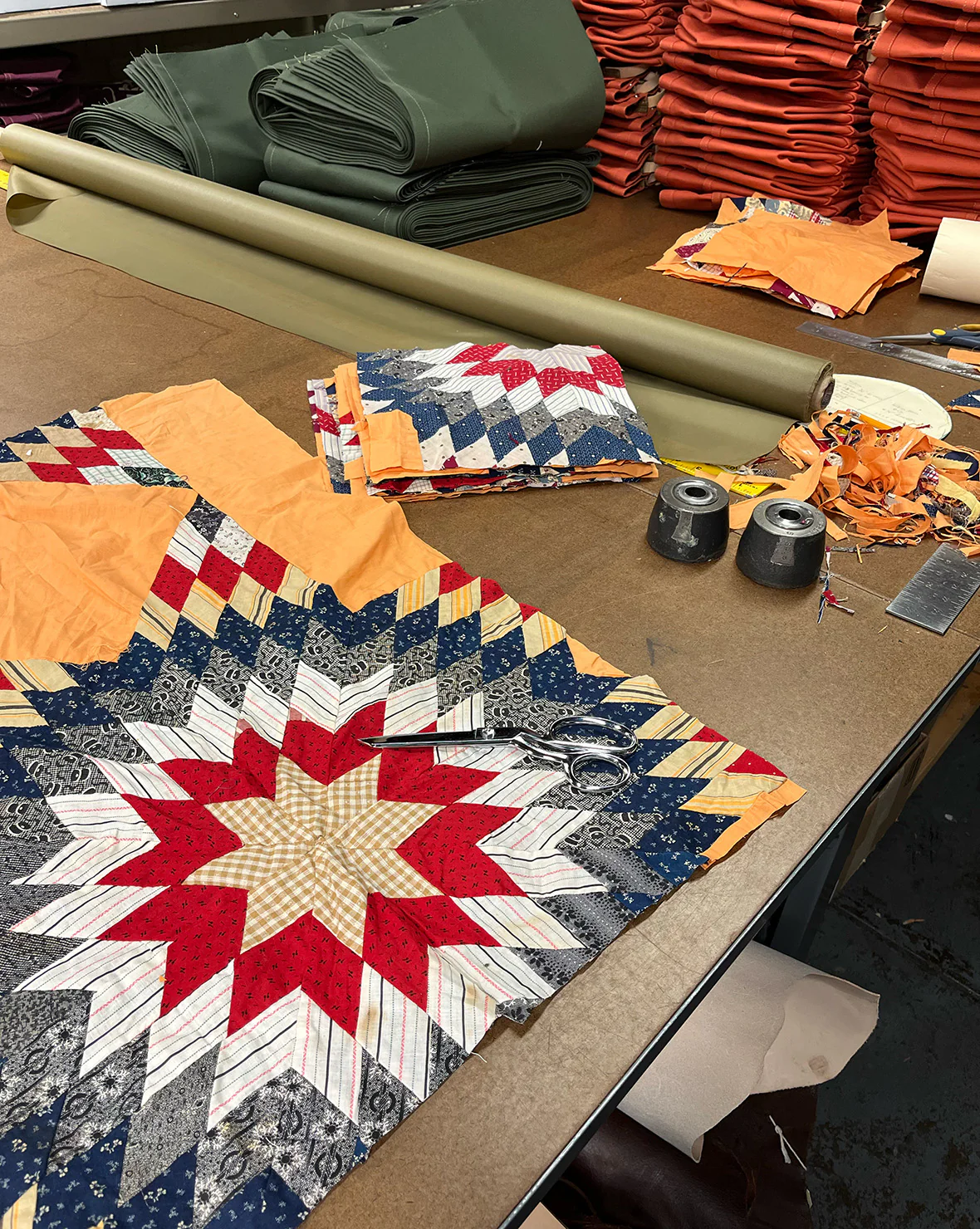 Skein Sack in Antique Lone Star Quilt - Image 4